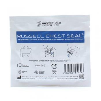 Επίθεμα Θωρακικού Τραύματος με Βαλβίδα Russell Chest Seal® του οίκου Prometheus Medical Αγγλίας