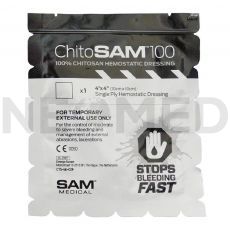 Αιμοστατικό Επίθεμα Chito-SAM™ 10x10cm του οίκου SAM Medical Products Η.Π.Α.