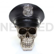 Μινιατούρα Κρανίο Αστυνόμος με Καπέλο 15 x 15 cm από τη  NEOMED