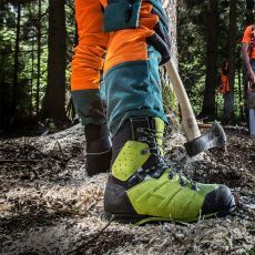 Μπότες Εργασίας Υλοτομίας Protector Ultra Lime Green της HAIX Γερμανίας