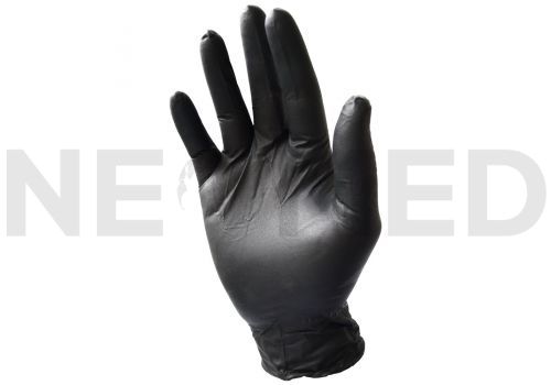 Γάντια Νιτριλίου Μαύρα Εξεταστικά Midknight του οίκου Microflex Αμερικής