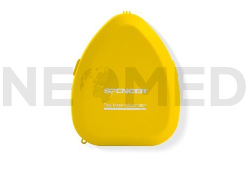 Μάσκα Ανάνηψης CPR Flex Mask σε κίτρινη θήκη του οίκου Spencer Ιταλίας