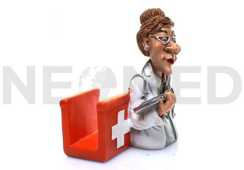 Θήκη Επαγγελματικών Καρτών για Γυναίκες Γιατρούς 10 cm από τη NEOMED