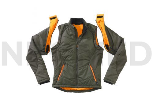 Αντιανεμικό Μπουφάν με Αποσπώμενα Μανίκια Zip Jacket GORE® WINDSTOPPER® Olive της Γερμανικής HAIX