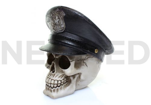 Μινιατούρα Κρανίο Αστυνόμος με Καπέλο 15 x 15 cm από τη  NEOMED
