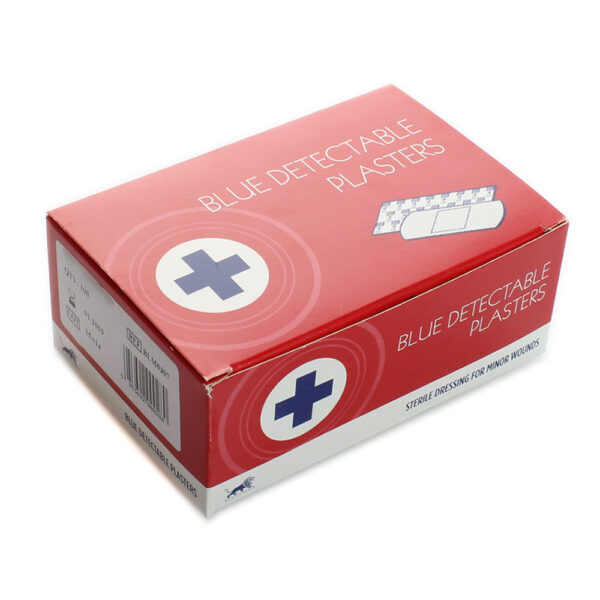 Λευκοπλάστες Μπλε Ανιχνεύσιμοι Blue Lion Blue Detectable Plasters 2.5 x 7.6 cm Κουτί 100 τεμαχίων
