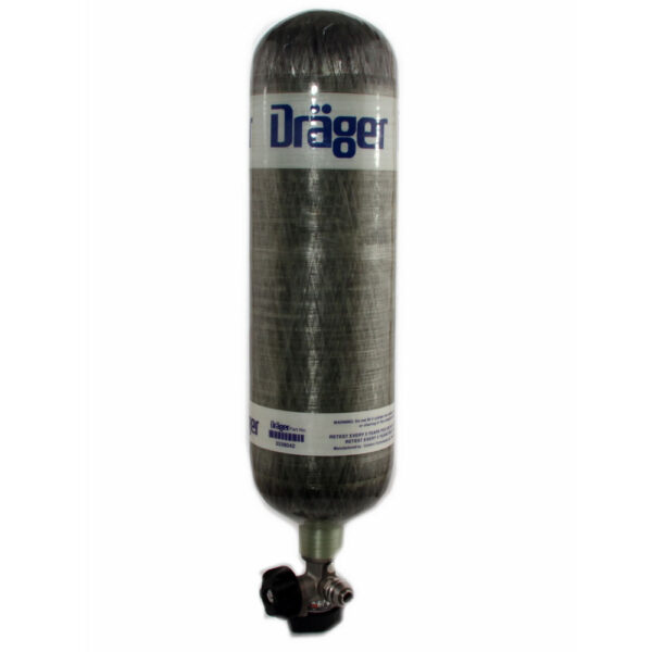Φιάλη Αναπνευστικής Συσκευής Drager Χαλύβδινη 6 Lt / 300 Bar