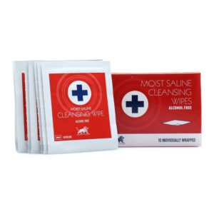 Απολυμαντικά Μαντηλάκια Χωρίς Αλκοόλη Blue Lion Moist Saline Cleansing Wipes σε Συσκευασία 10 τεμαχίων
