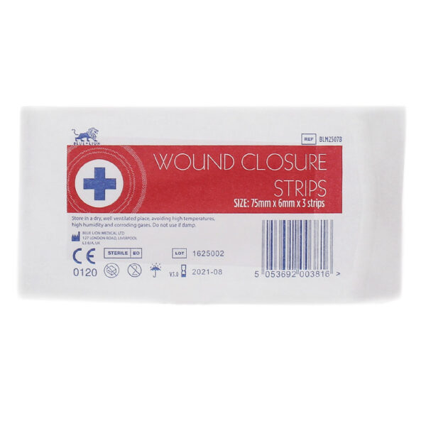Αυτοκόλλητα Ράμματα Επιδερμικά Blue Lion Wound Closure Strips 6mm x 75mm κουτί 150 τεμαχίων