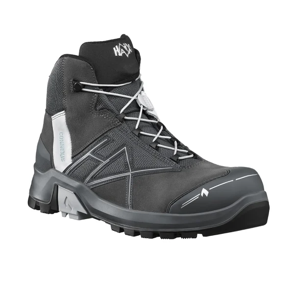 HAIX Connexis Safety+ GTX LTR Mid Grey Silver Metal Free
