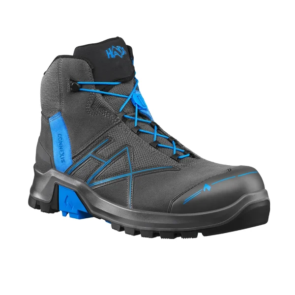 HAIX Connexis Safety+ GTX LTR Mid Grey Blue Metal Free