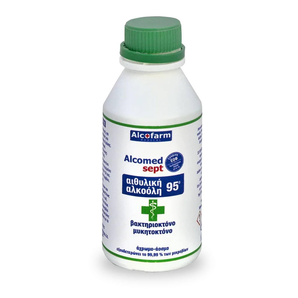 Αιθυλική Αλκοόλη 95° Alcomed sept 250ml