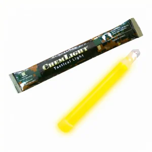 Χημική Ράβδος Φωτισμού Cyalume Chemlight 6'' Κίτρινη 30min